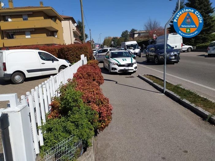 Le foto dell'intervento rese pubbliche dalla Prociv di Gorla Maggiore