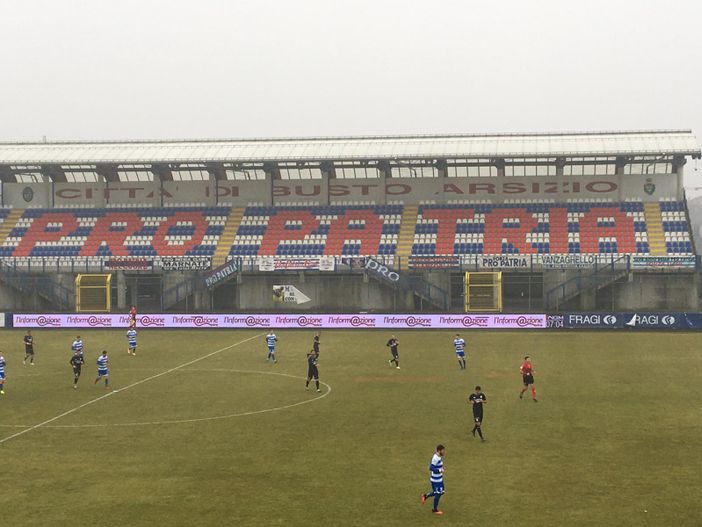 Pro Patria - Olbia, Kolaj regola i conti ed esulta (foto di Marco Giussani)