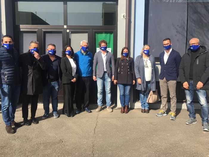 La Lega di Busto nella sede di corso Italia lancia i gazebo virtuali e parla di elezioni con Matteo Bianchi