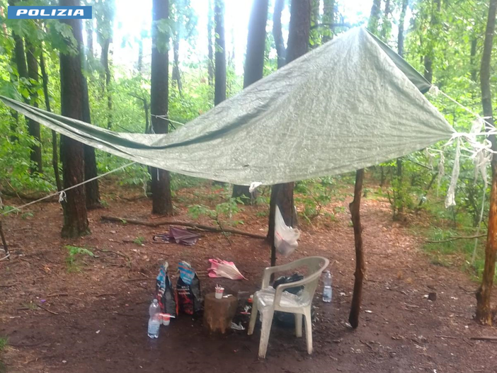 La postazione individuata dagli agenti di polizia