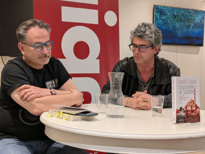 Emiliano Bezzon a sinistra, Flavio Santi a destra Emiliano Bezzon a sinistra, Flavio Santi a destra