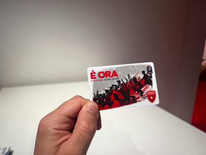 La nuova tessera della Campagna Abbonamenti 2025/2026 della Pallacanestro Varese La nuova tessera della Campagna Abbonamenti 2025/2026 della Pallacanestro Varese