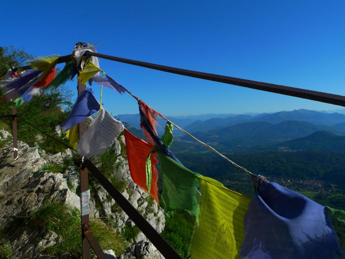 La zona della scala del cielo al Campo dei Fiori ad oltre 1.084 metri d'altezza