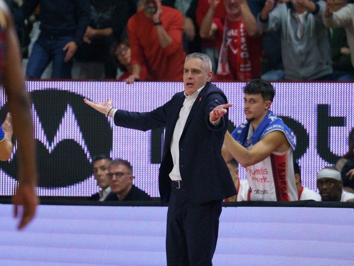 Ioannis Kastritis, coach della Openjobmetis Varese (foto Fabio Averna)