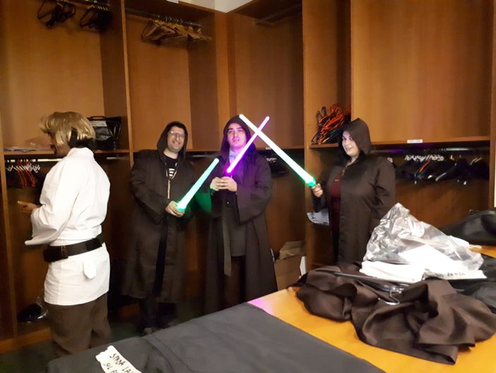 Uno scatto dal backstage di Villa Cagnola