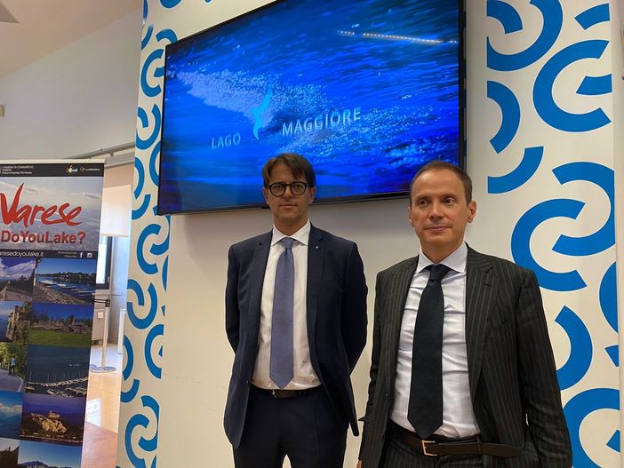 L'unione fa la forza: il presidente della Camera di Commercio di Varese, Fabio Lunghi, e quello della Camera di Commercio Monte Rosa Laghi Alto Piemonte, Fabio Ravanelli