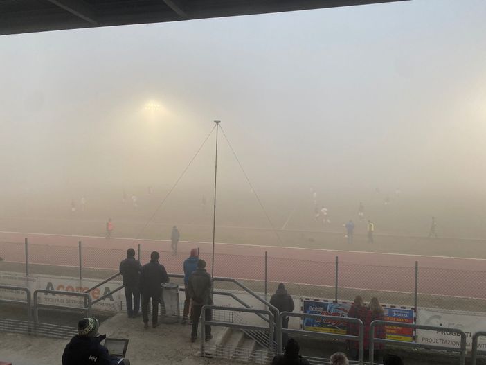 Un palo e basta per i biancorossi a Saluzzo (0-0), l'anno finisce nella nebbia Un palo e basta per i biancorossi a Saluzzo (0-0), l'anno finisce nella nebbia