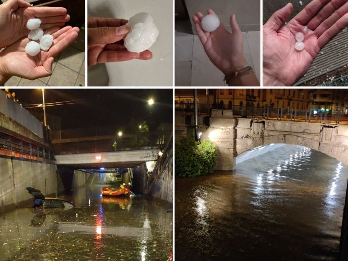 Tempesta di grandine nella notte a Saronno: chicchi da record, sottopassi bloccati, allagate case e danneggiate decine di auto Tempesta di grandine nella notte a Saronno: chicchi da record, sottopassi bloccati, allagate case e danneggiate decine di auto