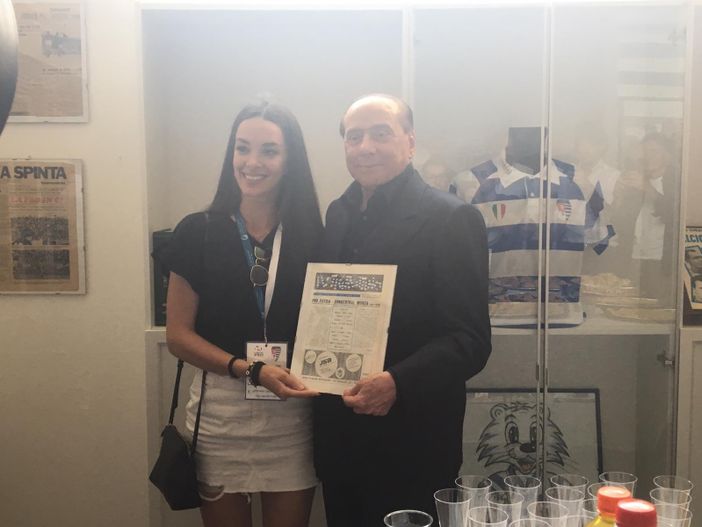 VIDEO. Berlusconi e Galliani premiati dalla Pro Patria con un Tigrottino del 1961