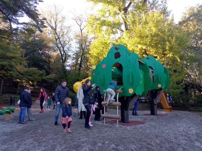 FOTO e VIDEO - Nuovi giochi ai Giardini Estensi, donati dall'affetto di un varesino lontano FOTO e VIDEO - Nuovi giochi ai Giardini Estensi, donati dall'affetto di un varesino lontano