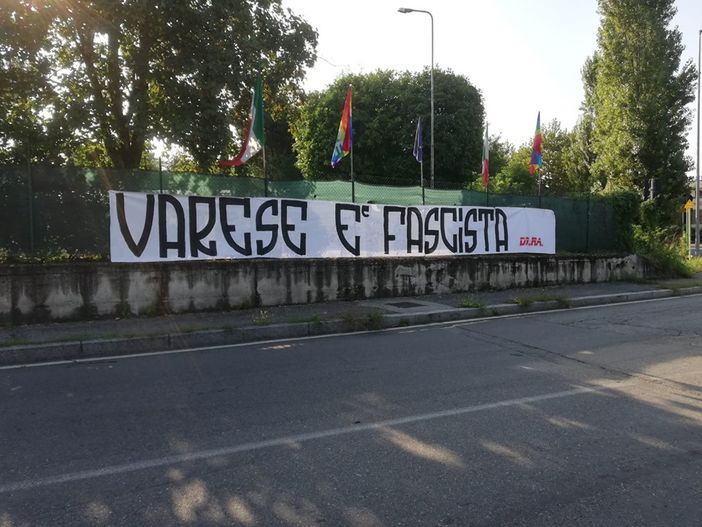 Galimberti: «Vandali, incivili, antidemocratici: Varese è antifascista e quello striscione non la rappresenta» Galimberti: «Vandali, incivili, antidemocratici: Varese è antifascista e quello striscione non la rappresenta»