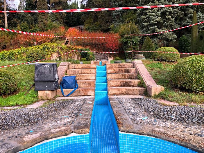 Lavori a Villa Toeplitz, lavori in dirittura d'arrivo: a fine novembre torneranno in funzione i giochi d'acqua