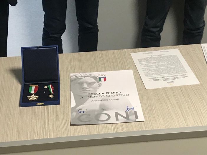 Consegnata al tradatese Alessandro Lovati l’ambita “Stella d’Oro al Merito Sportivo”