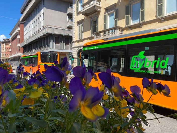 Varese, in tre mesi gli 11 autobus ibridi hanno permesso di eliminare 60 tonnellate di anidride carbonica