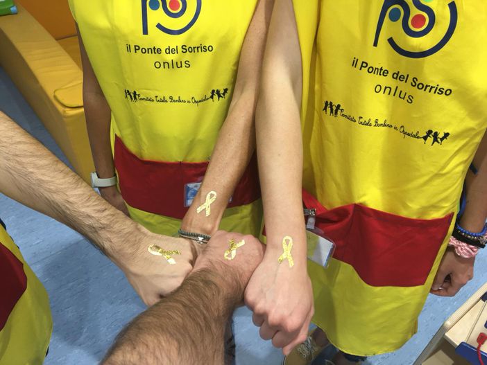 "Settembre d'Oro", anche il Ponte del Sorriso in campo contro il cancro infantile