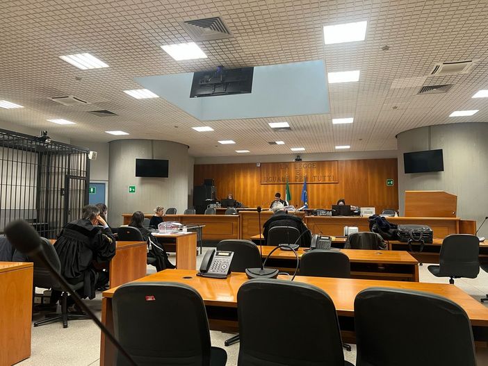 Una delle scorse udienze del processo Manfrinati