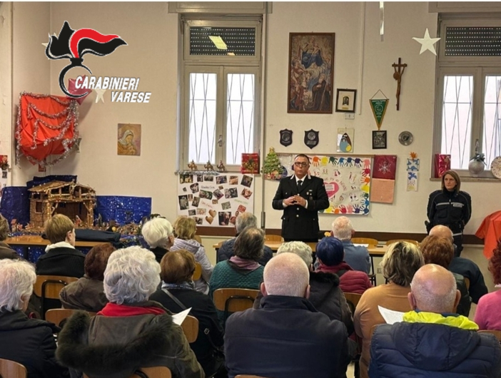 Truffe agli anziani, a Ferno i carabinieri incontrano i cittadini per metterli in guardia Truffe agli anziani, a Ferno i carabinieri incontrano i cittadini per metterli in guardia