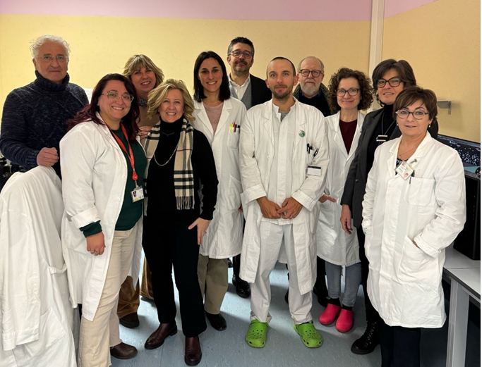Lo staff della SSD Laboratorio Analisi - SMEL specializzato in Citogenetica e Genetica Medica con il Presidente e il Direttivo dell’Associazione La Gemma Rara ODV