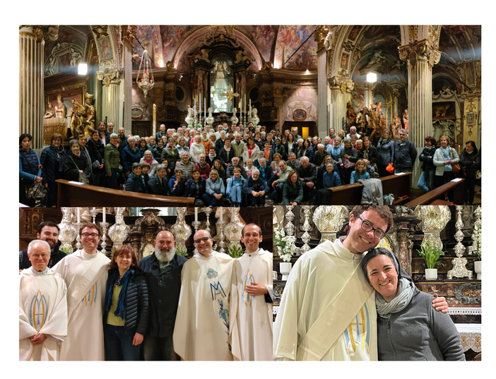 Si ringrazia suor Chiara - presente con don Marco nella terza foto - per le prime due immagini