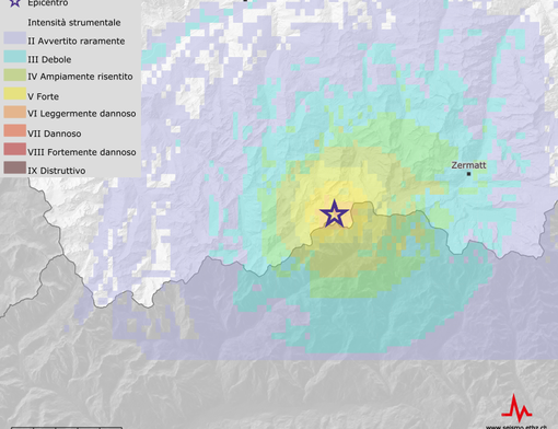 Scossa di terremoto in Svizzera: avvertita anche a Macugnaga e in Valle Anzasca Scossa di terremoto in Svizzera: avvertita anche a Macugnaga e in Valle Anzasca