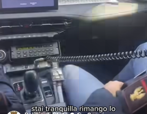 Un frame del video diffuso dalla polizia di Stato di Varese