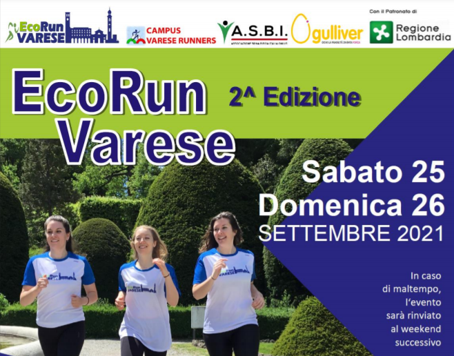 EcoRun Varese: il 25 e 26 settembre sport... e molto di più