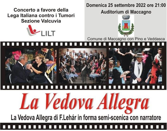 Domenica a Maccagno un concerto benefico a favore della Lilt della Valcuvia