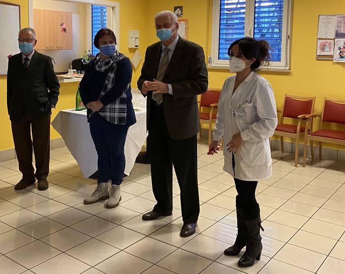 Nella prima foto Cassani e Doggi con Mazzucchelli, sotto Olivieri e Zanetti