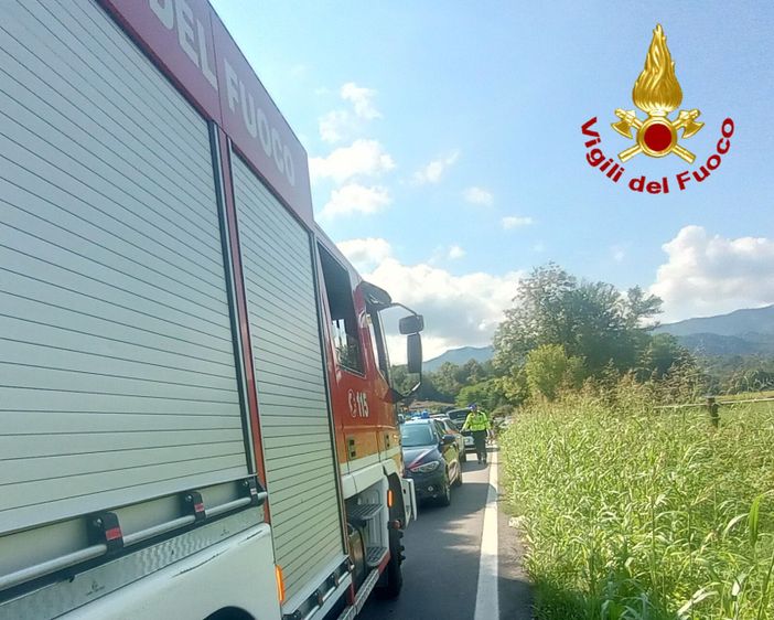 Le immagini dell'incidente di Rancio Valcuvia Le immagini dell'incidente di Rancio Valcuvia