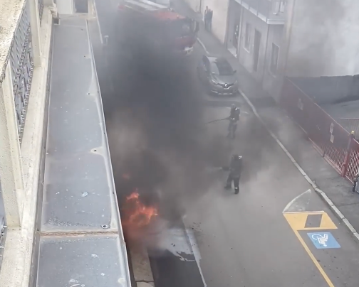 (foto da un filmato pubblicato sul gruppo Facebook "Busto Arsizio 360")