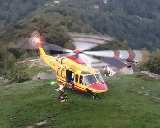 Scivola in un dirupo in Valle Cannobina, grave un 45enne