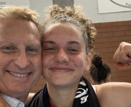 Emma Centrella col papà Danilo