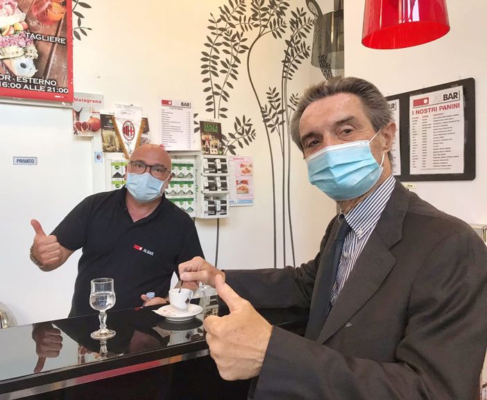 Fontana ai lombardi: «I dati migliorano, si avvicinano fascia bianca e abolizione del coprifuoco»