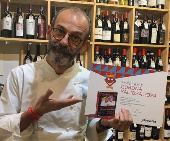 Lo chef dell'Osteria del Sass di Besozzo Costantino Di Claudio