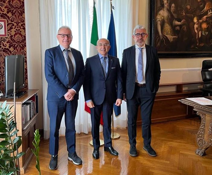 Da sinistra: Baggi, Pasquariello e Tenaglia