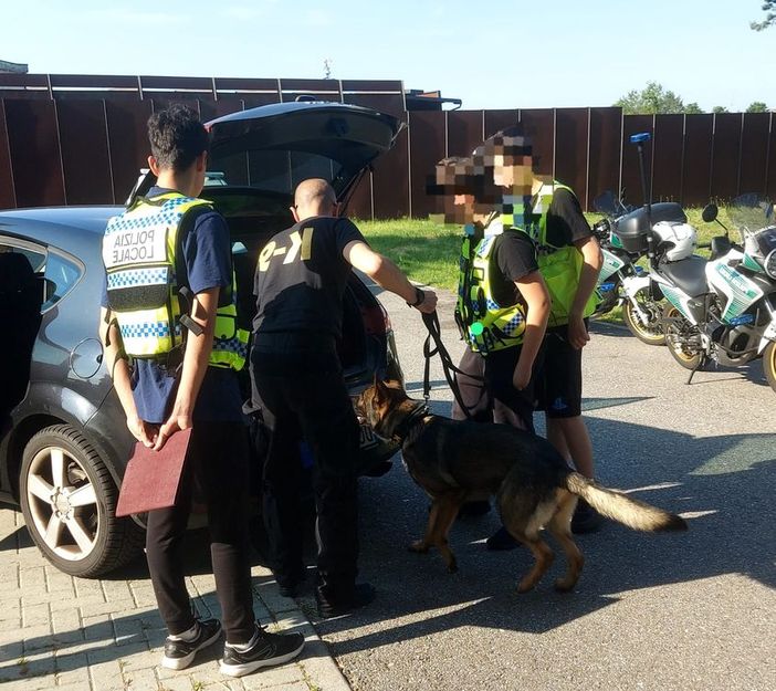 L'operazione antidroga dei "baby vigili" di Vergiate con il cane "Ultimo" (foto dalla pagina Facebook della polizia locale di Vergiate) L'operazione antidroga dei "baby vigili" di Vergiate con il cane "Ultimo" (foto dalla pagina Facebook della polizia locale di Vergiate)