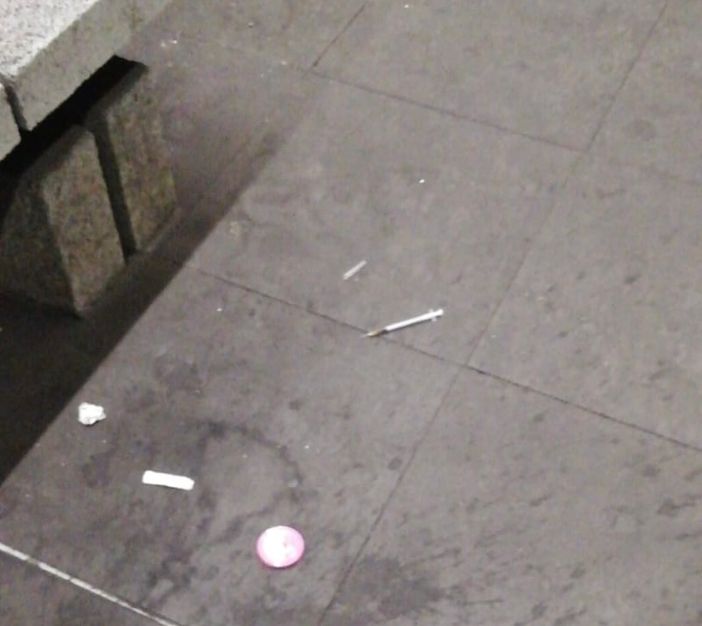 Siringa vicino ai binari alla stazione Nord Siringa vicino ai binari alla stazione Nord