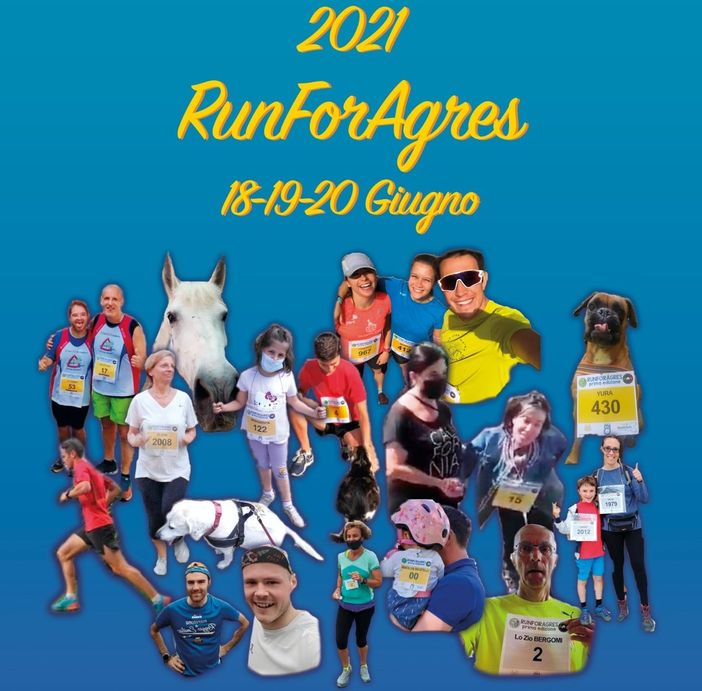 Varese corre e cammina con la “Run for Agres”. «Per divertirsi insieme, da lontano, e fare del bene»