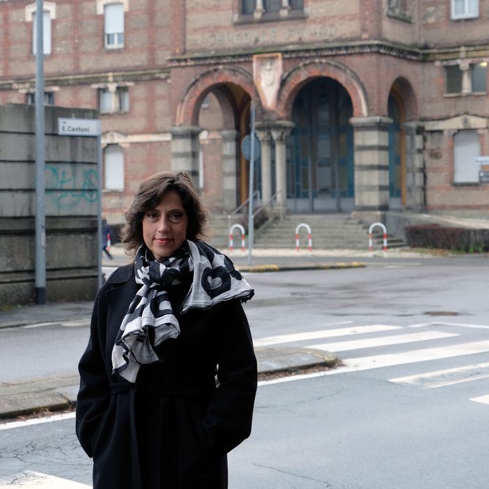 Margherita Silvestrini. Sotto: l'ospedale di Gallarate Margherita Silvestrini. Sotto: l'ospedale di Gallarate