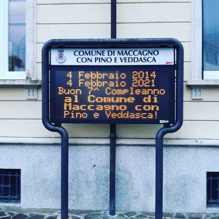 Il "super" Comune di Maccagno con Pino e Veddasca compie 7 anni