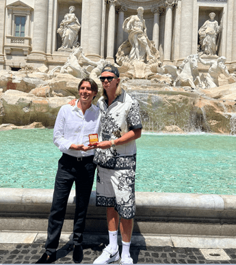 'Vacanze romane' di Haaland, da Fontana di Trevi a Piazza di Spagna