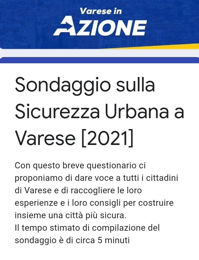 Sicurezza a Varese, Azione chiama in causa i cittadini