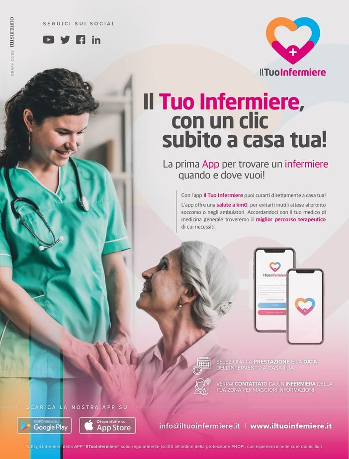 Iltuoinfermiere.it: i migliori infermieri a casa tua grazie ad un'app Iltuoinfermiere.it: i migliori infermieri a casa tua grazie ad un'app