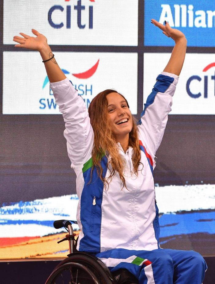 Arianna Talamona da Malnate nella leggenda (foto dal sito della Federazione italiana nuoto paralimpico)