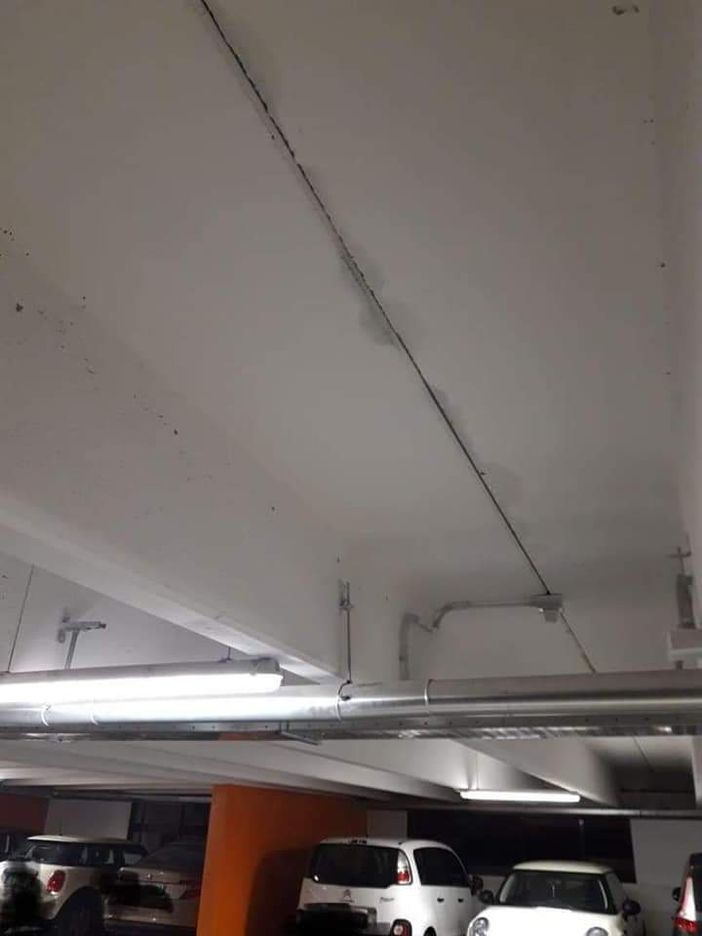 Infiltrazioni nel soffitto del nuovo multipiano, Longhini: «E’ preoccupante, serve immediata verifica».