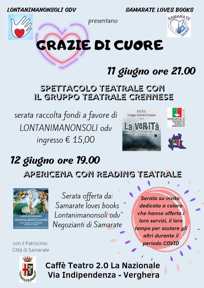 A Samarate il “grazie di cuore” a volontari e operatori sanitari A Samarate il “grazie di cuore” a volontari e operatori sanitari