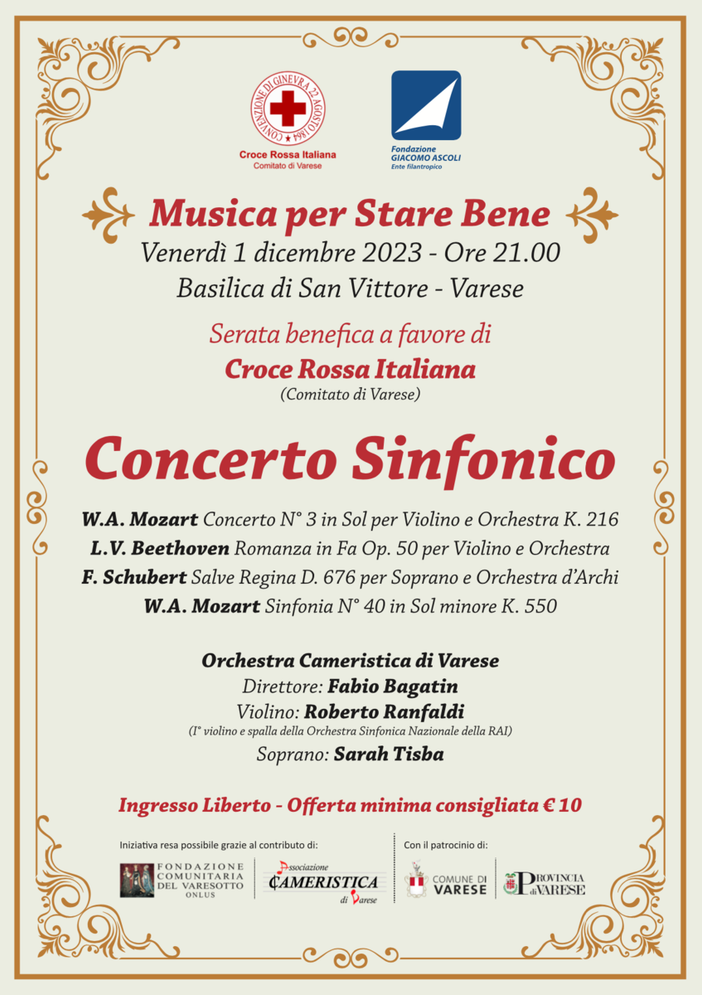 A San Vittore va in scena "Musica per stare Bene!": appuntamento a questa sera