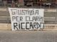 Striscione 'per Claris Riccardo' davanti ministero Giustizia, notata donna fuggire Striscione 'per Claris Riccardo' davanti ministero Giustizia, notata donna fuggire