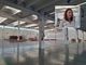 Il magazzino Swissport. Nel riquadro Marina Bottelli Il magazzino Swissport. Nel riquadro Marina Bottelli