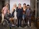 Enzo Iacchetti, Carlotta Proietti, Gildo Marciante, Gigi Palla ed Elisabetta Mandalari con il regista Ferdinando Ceriani. Foto di Anna Camerlingo